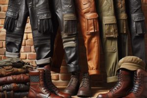 Leather Cargo Pants