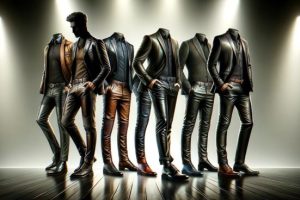 mens leather pant