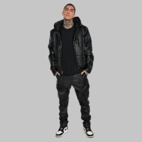 leather cargo pants